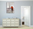 Modern Couple In Paris Wall Print on the wall