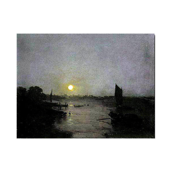 J.W.Turner | Moonlight, a Study at Millbank