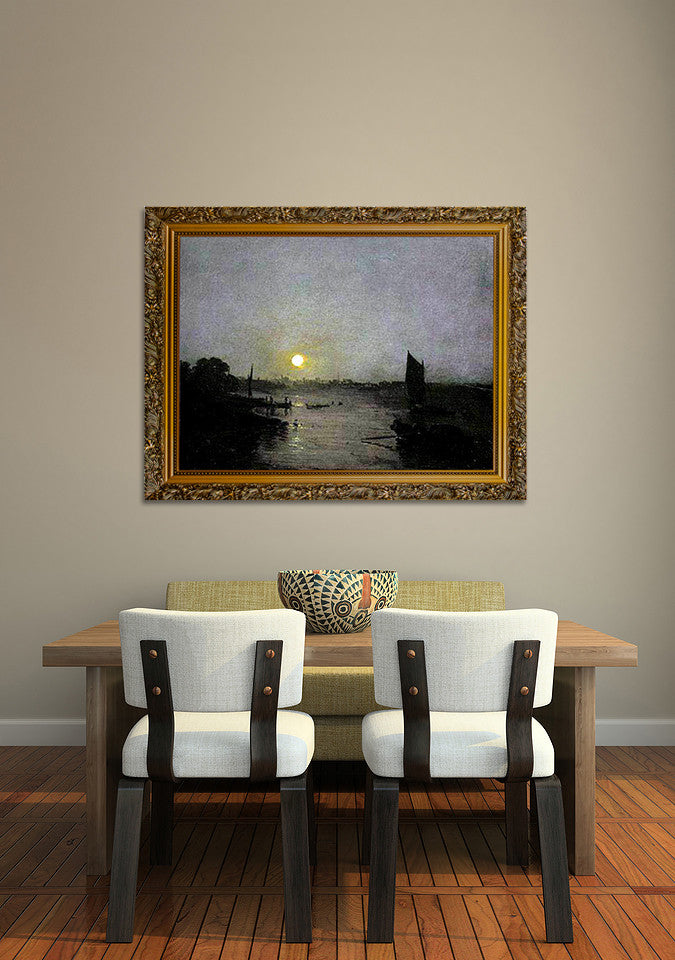 Moonlight, a Study at Millbank on the wall