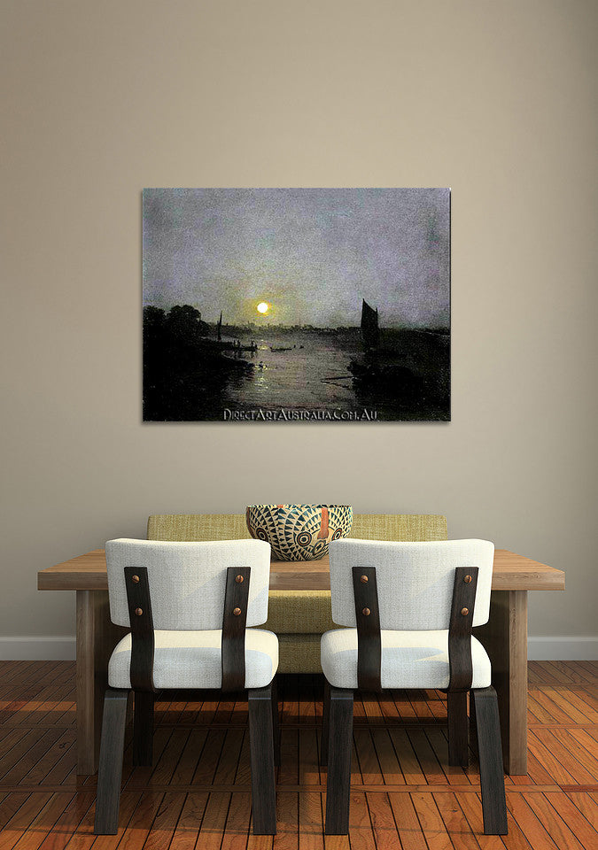 Moonlight, a Study at Millbank on the wall