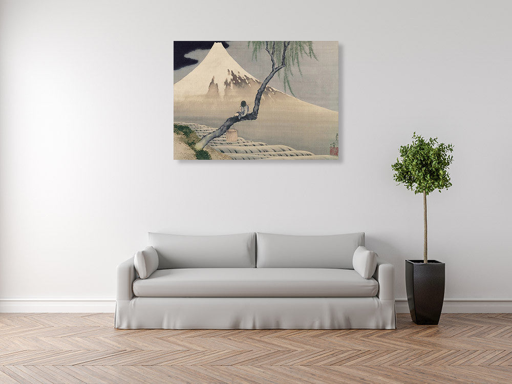 Mount Fuji View Wall Art Print on the wall