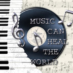 Music Heal the World Wall Print
