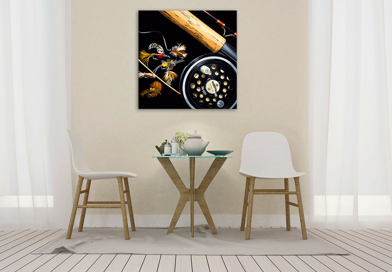 My Father's Gear Wall Art Print on the wall
