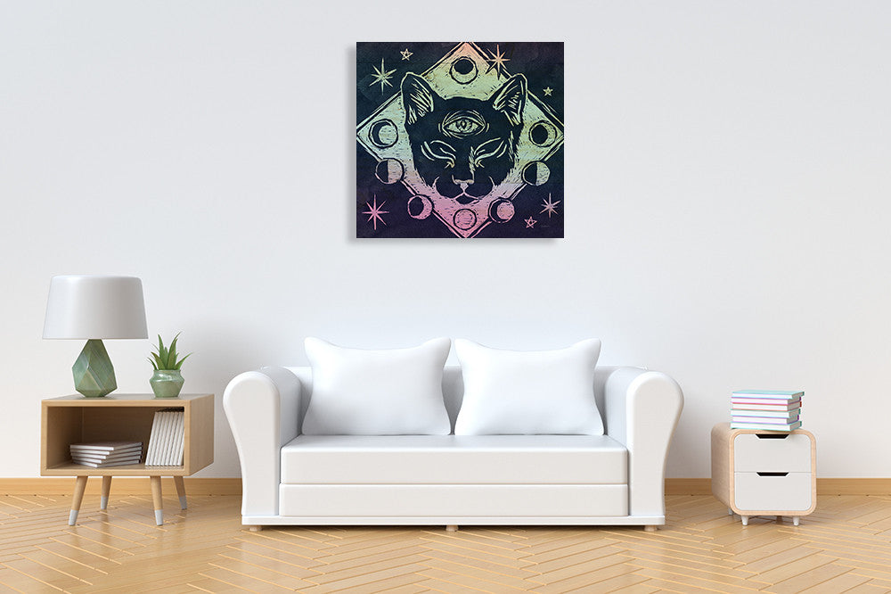 Mystical Halloween Jewel IV Wall Art Print on the wall