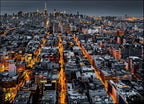 New York City at Night Wall Print