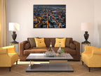 New York City at Night Wall Print on the wall