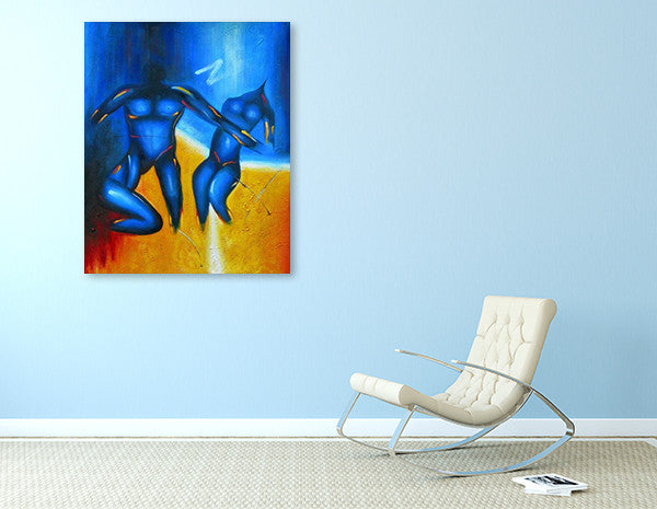 Naked on the wall