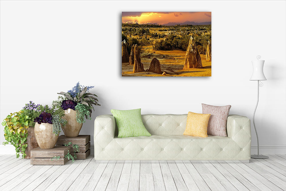 Nambung National Park Wall Art Print on the wall