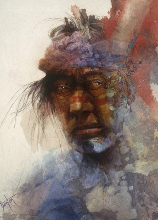 Native Indian Man Wall Art Print