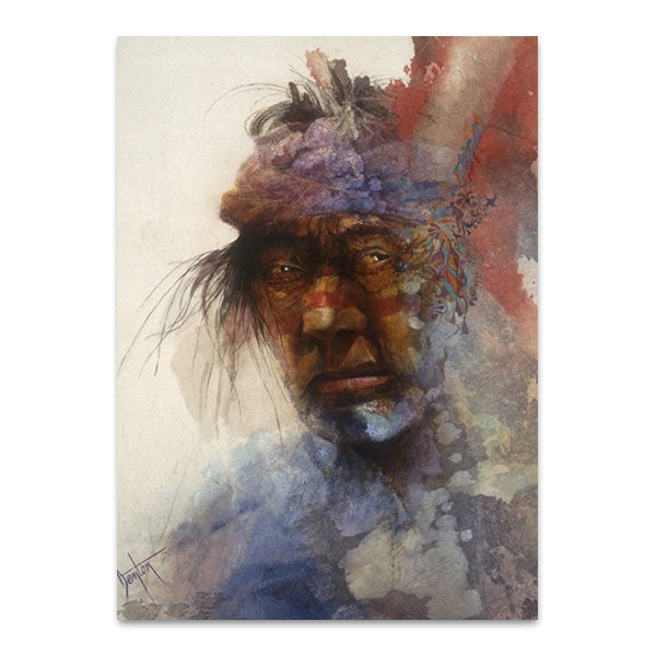 Native Indian Man Wall Art Print