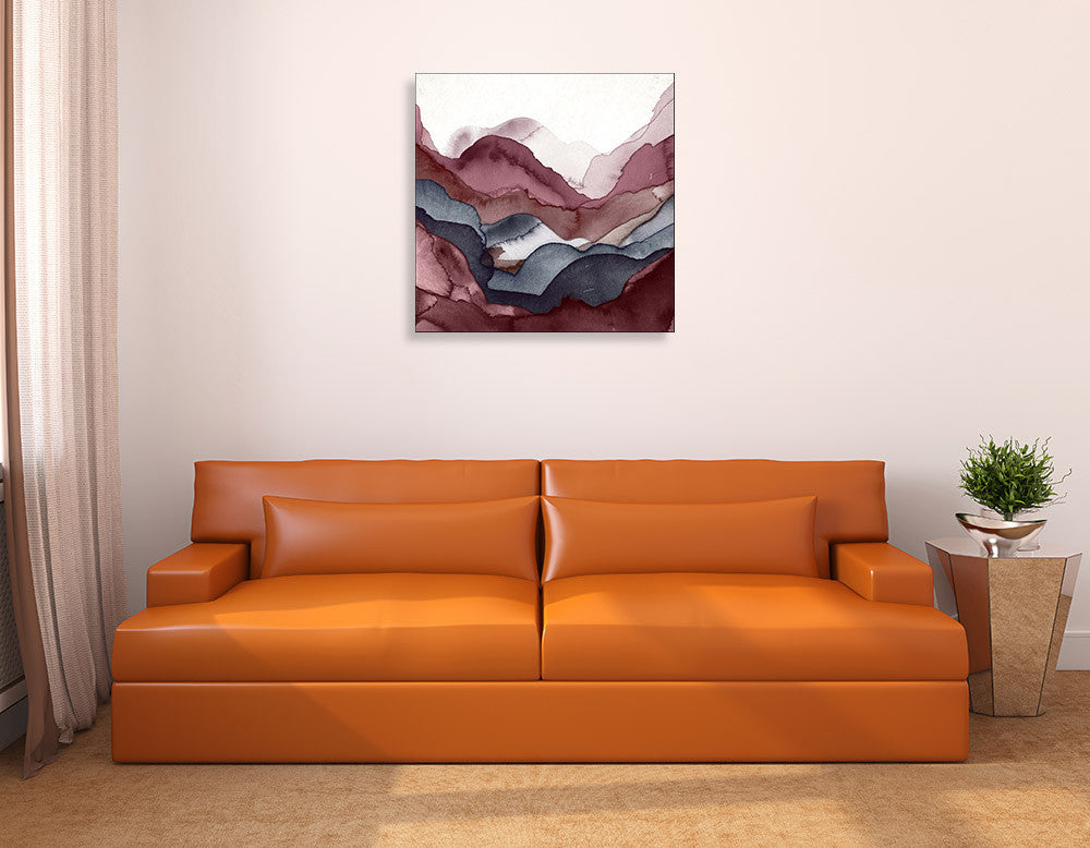 New Rose Quartz A Wall Art Print on the wall