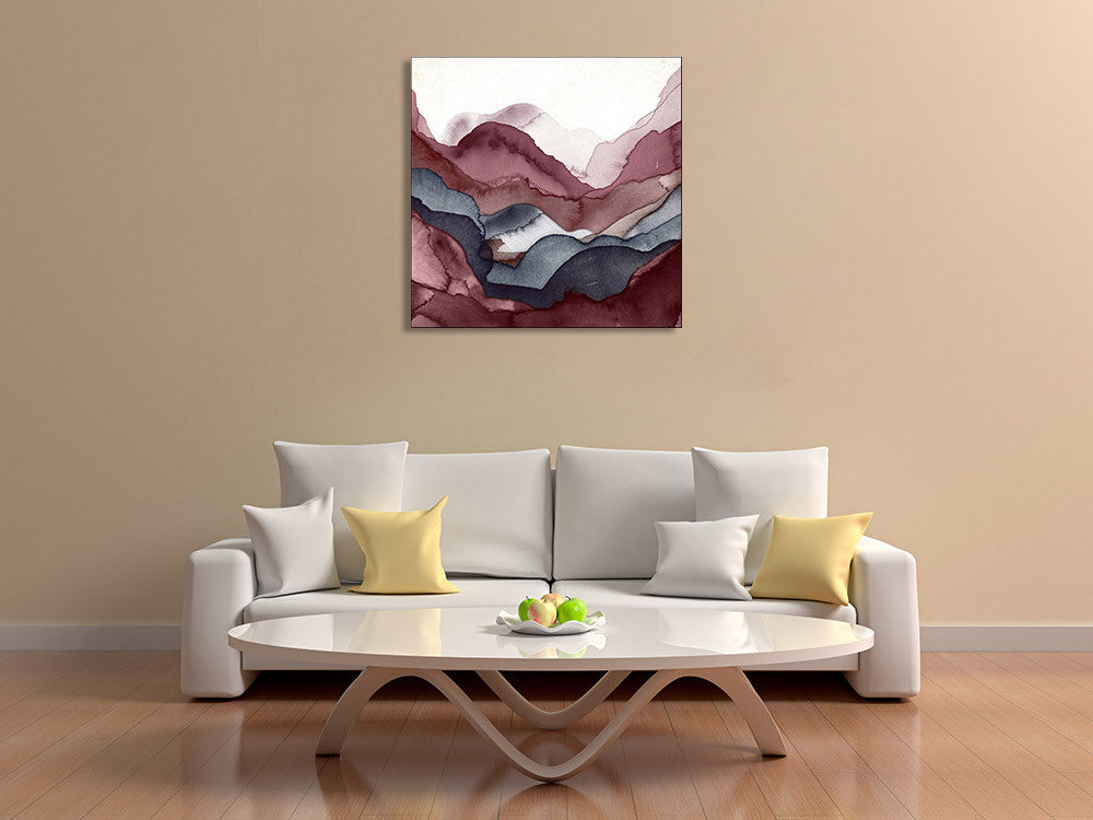 New Rose Quartz A Wall Art Print on the wall