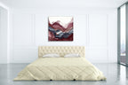 New Rose Quartz A Wall Art Print on the wall