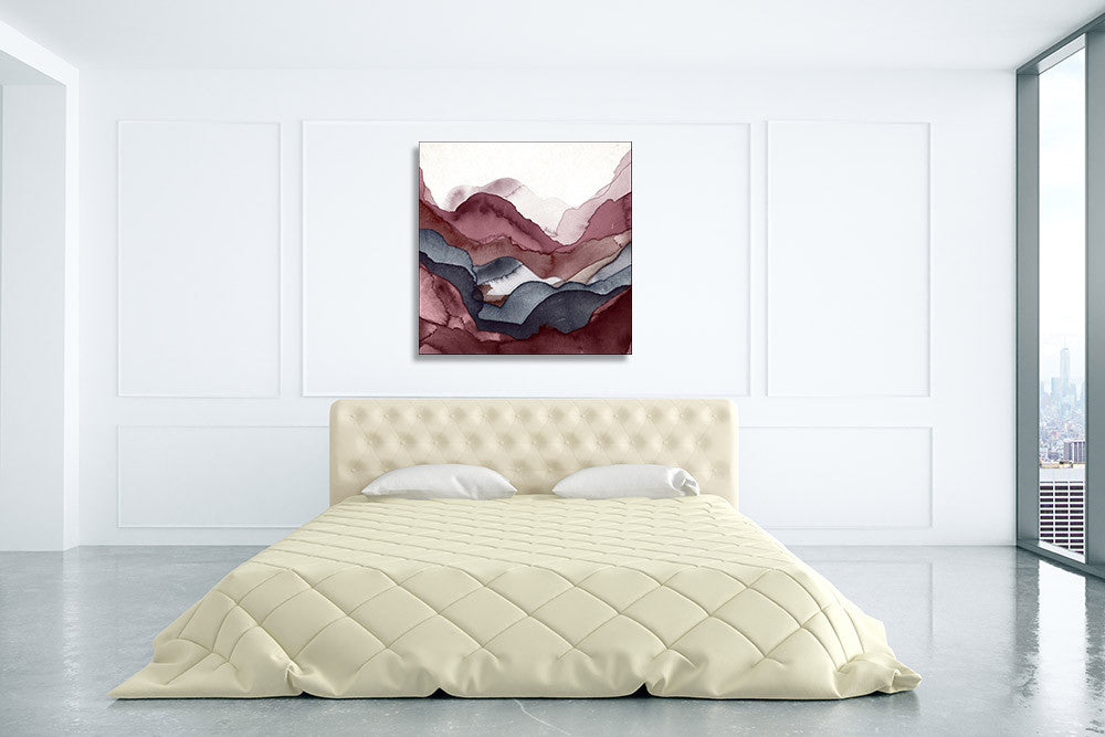 New Rose Quartz A Wall Art Print on the wall