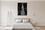 New York Chrysler Building Wall Art Print on the wall
