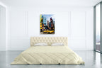 New York City Cab Wall Art Print on the wall