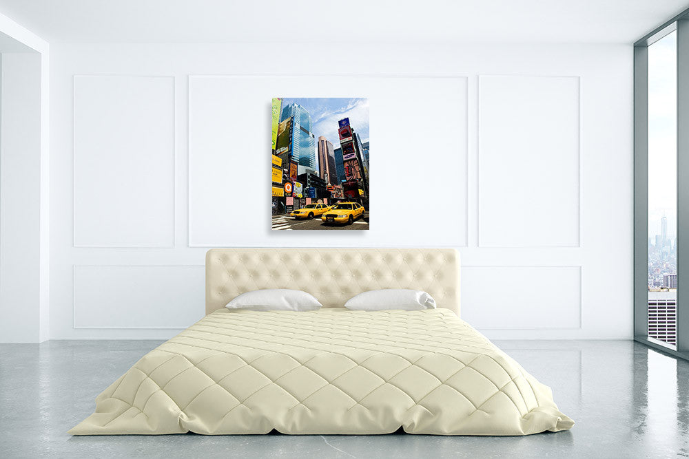 New York City Cab Wall Art Print on the wall
