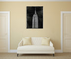 New York Empire State Wall Art Print on the wall
