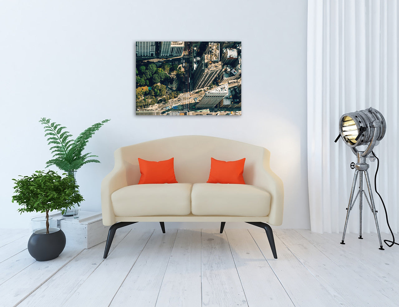 New York Flatiron District Wall Art Print on the wall