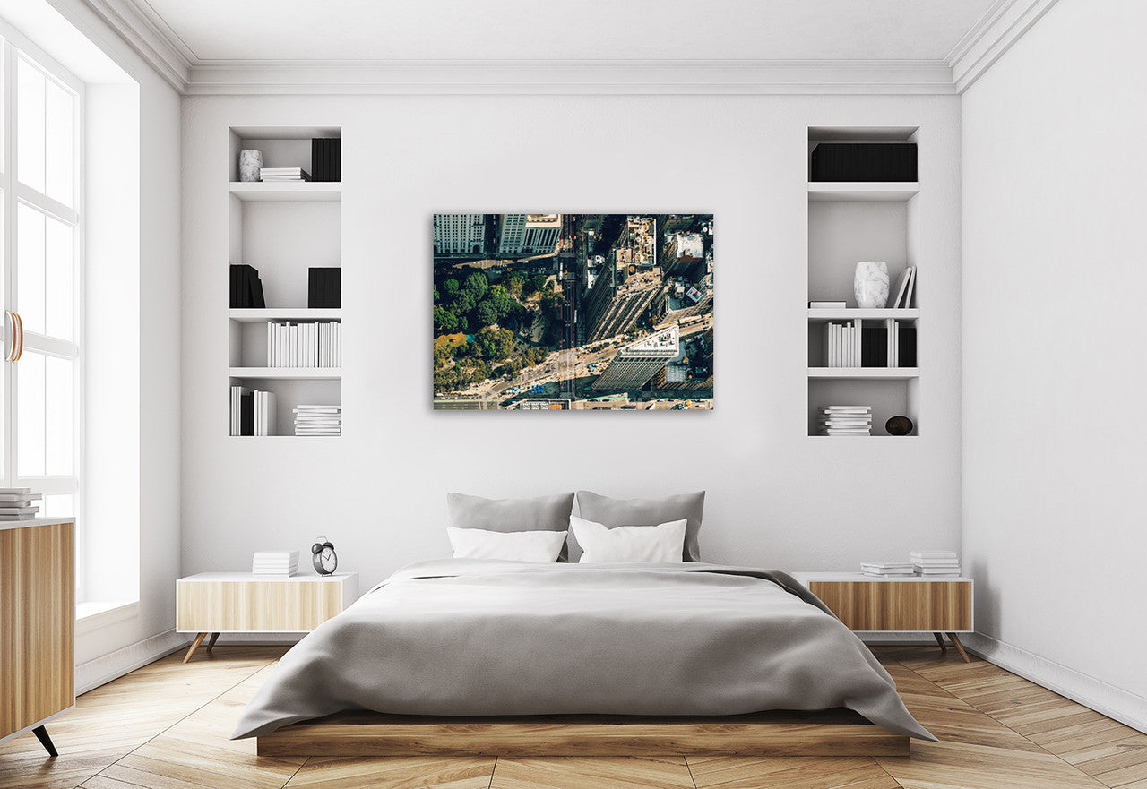New York Flatiron District Wall Art Print on the wall