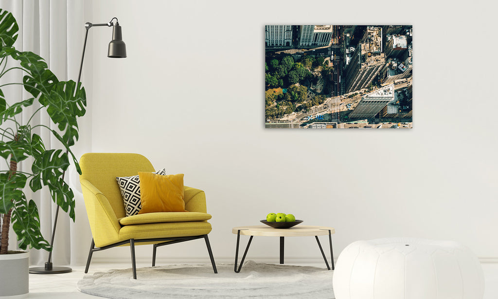 New York Flatiron District Wall Art Print on the wall