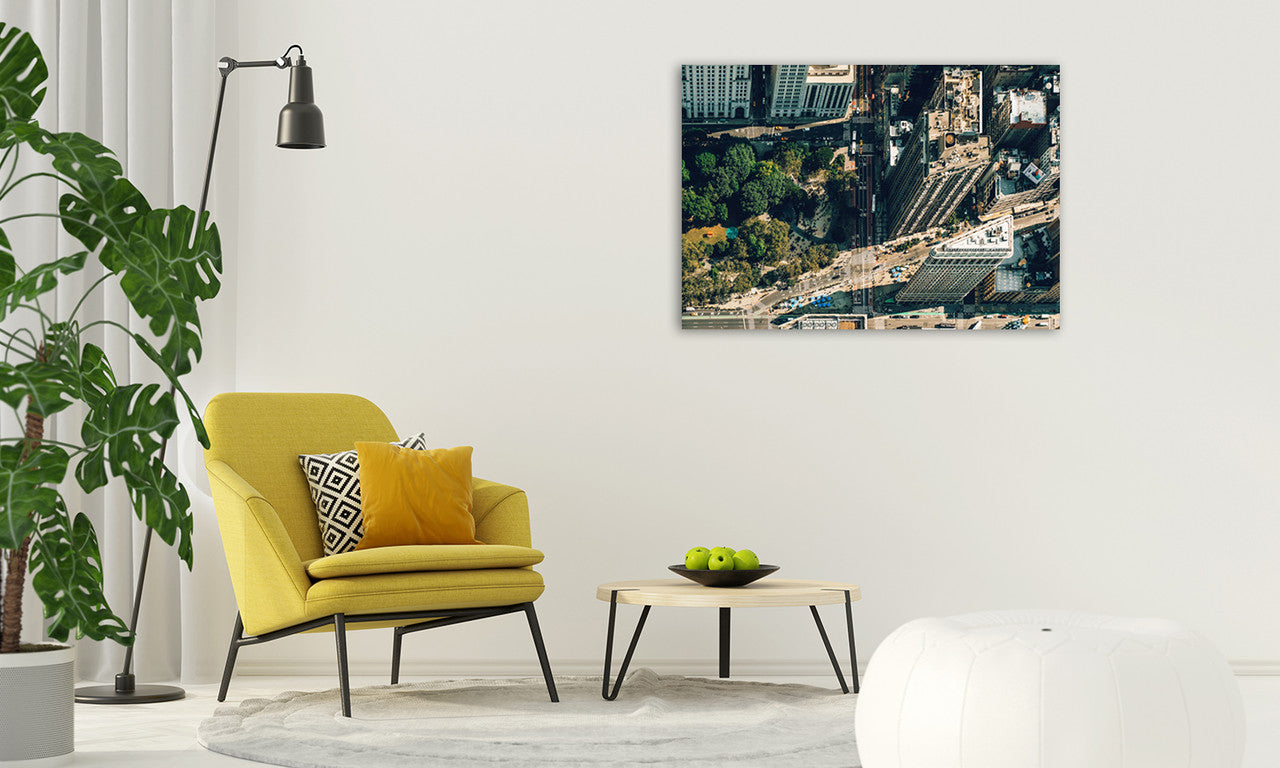 New York Flatiron District Wall Art Print on the wall