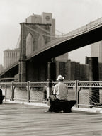 New York Man at the Brooklyn II Wall Art Print