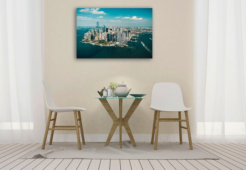 New York Manhattan Wall Art Print on the wall