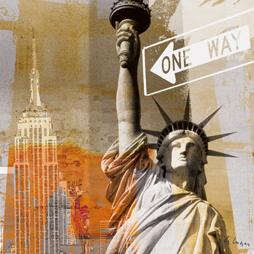 New York One Way Wall Art Print