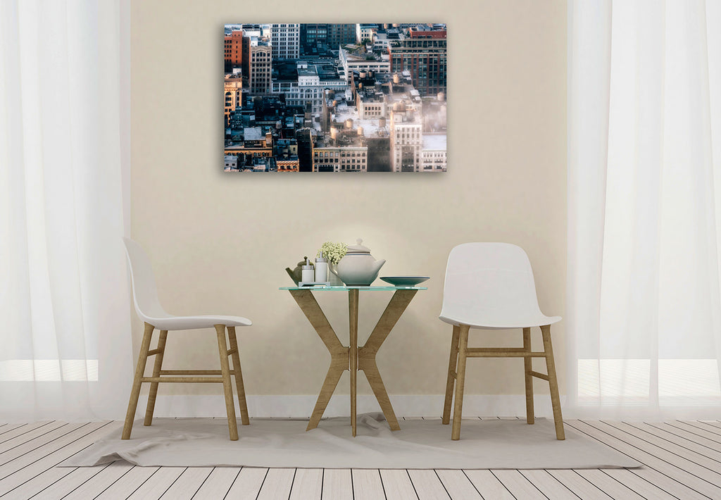 New York Rooftop Wall Art Print on the wall