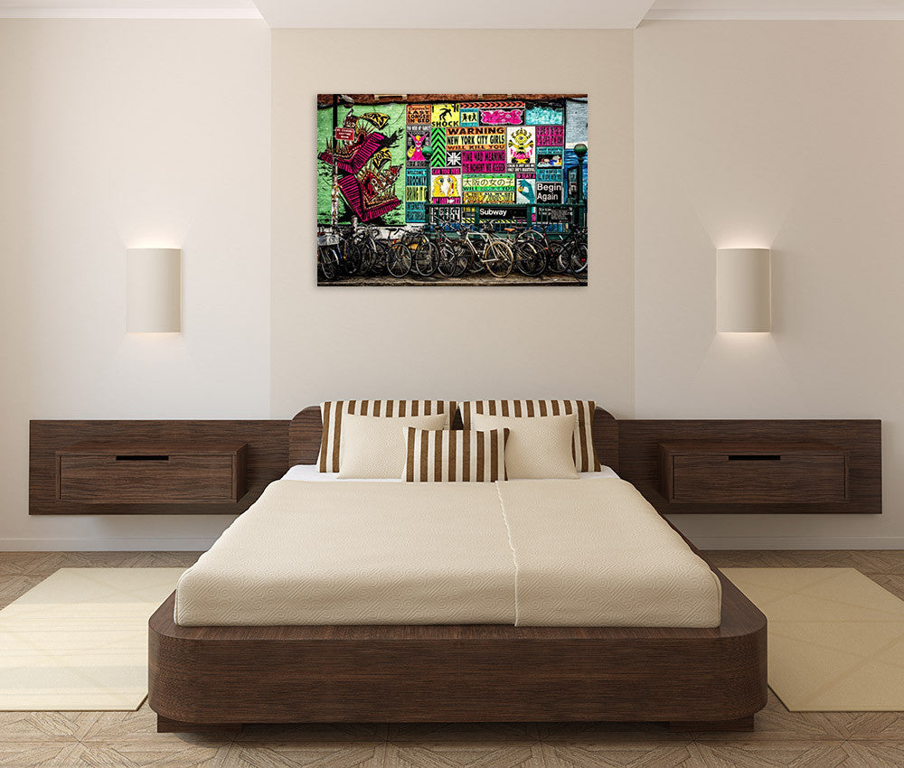 New York Street Wall Art Print on the wall