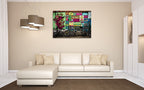 New York Street Wall Art Print on the wall
