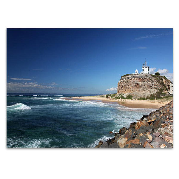 Australia Nobbys Lighthouse Wall Art Print