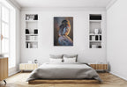 Northern Pygmy Owl Wall Art Print on the wall