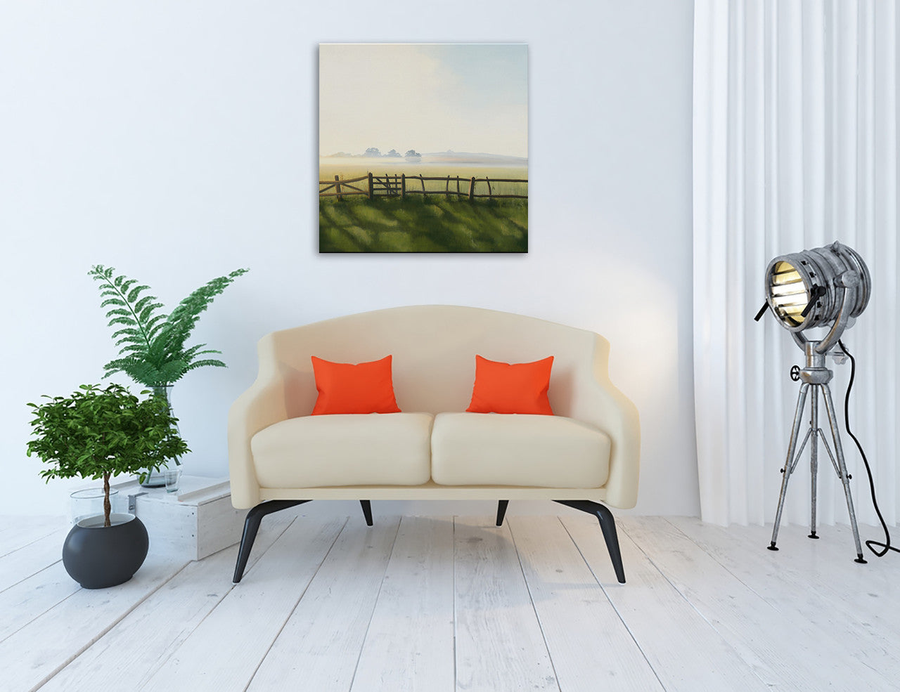 Not Just a Little Gate Wall Art Print on the wall