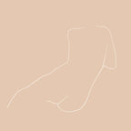 Nude Female Line Art Print