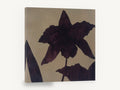 Aubergine Orchid Silhouette, dark orchid silhouette botanical painting, floral canvas wall art print ready to hang