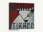 Shaken or Stirred Martini, retro martini cocktail bar poster, stretched canvas wall art print ready to hang