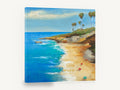 Palm Headland Cove, palm headland beach seascape painting, coastal canvas wall art print ready to hang