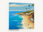 Palm Headland Cove, palm headland beach seascape painting, coastal canvas wall art print ready to hang