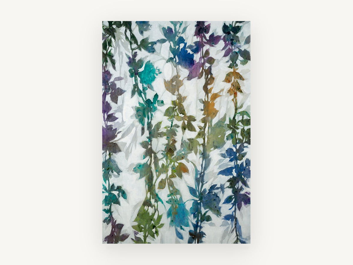 Hanging Jewel Vines, floral canvas wall art print, front view