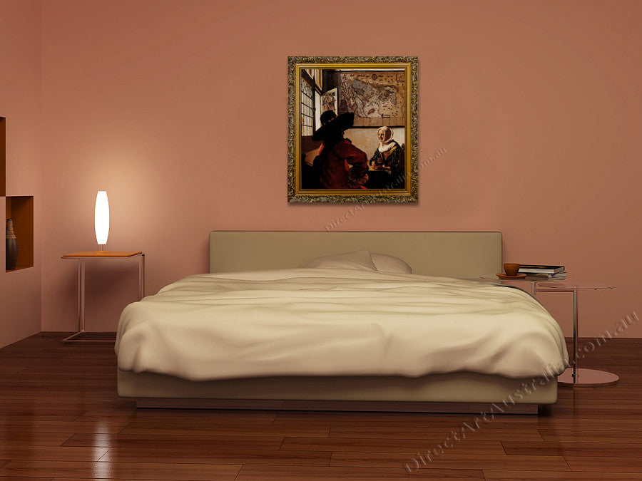 Officer With a Laughing Girl on the wall