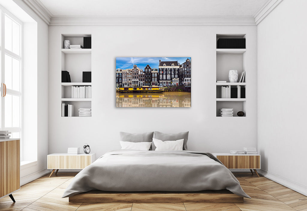 Old Amsterdam Wall Art Print on the wall