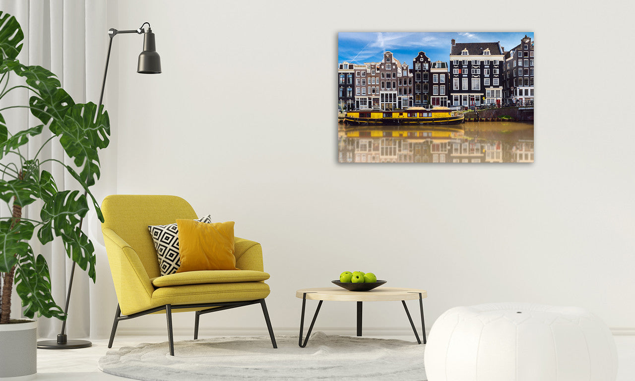 Old Amsterdam Wall Art Print on the wall