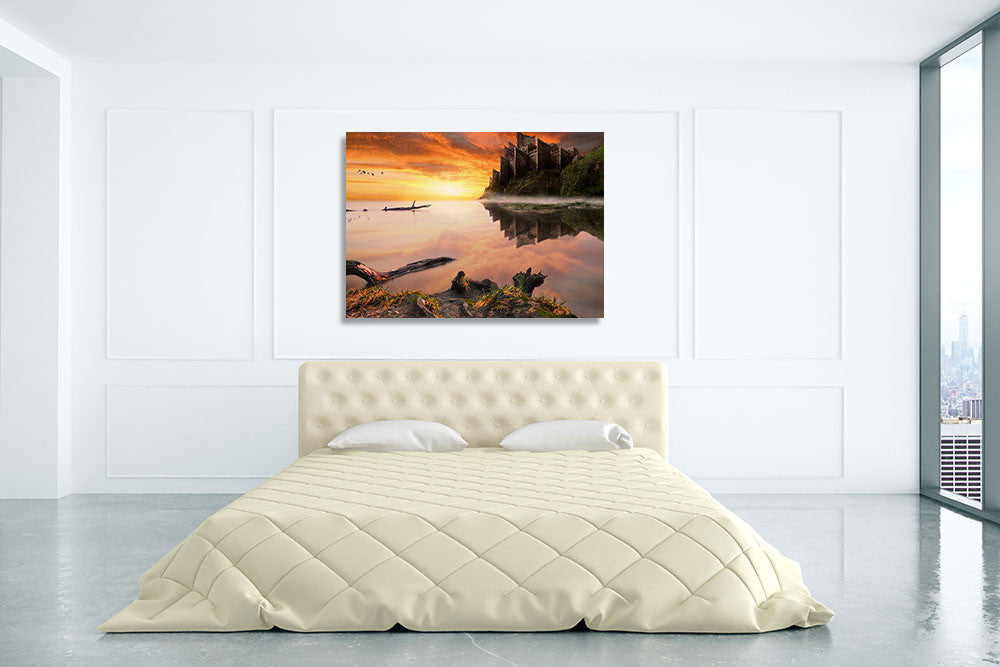 Old Castle Wall Art Print on the wall