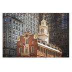 Old and New Architecture Boston Wall Art Print