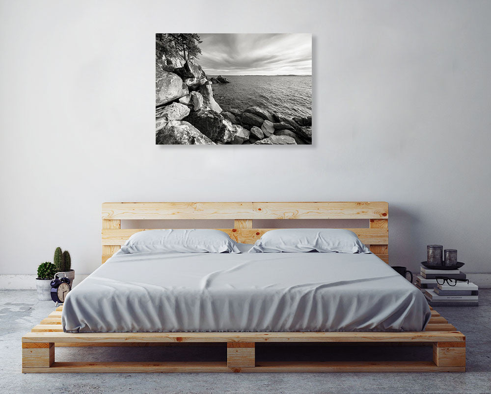 On the Rocks Wall Art Print on the wall