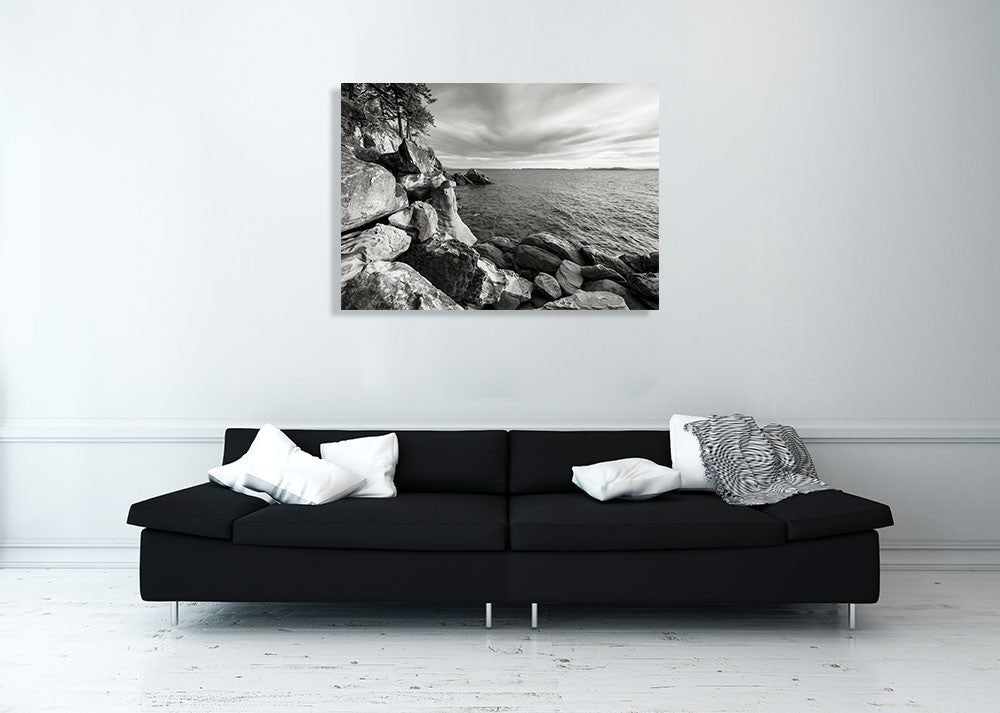 On the Rocks Wall Art Print on the wall