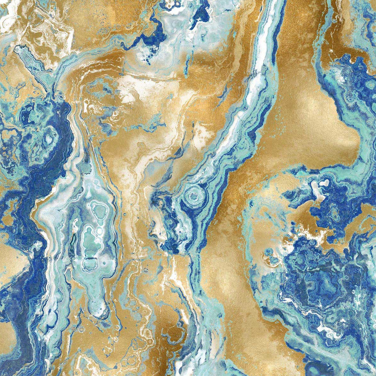 Onyx Aqua Wall Art Print