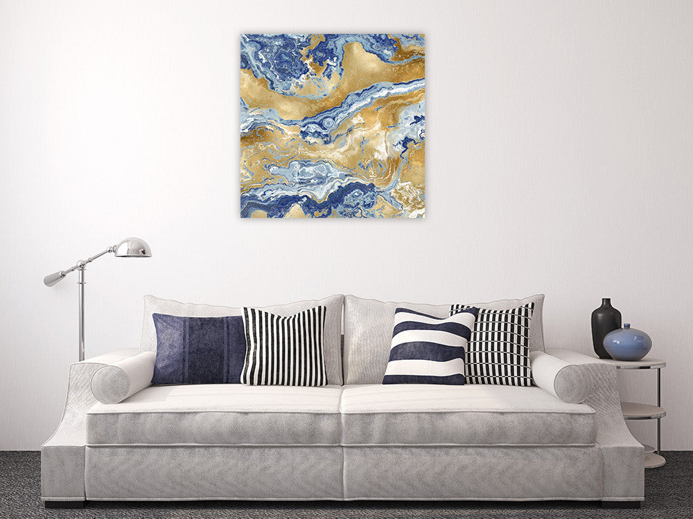 Onyx Royal Wall Art Print on the wall